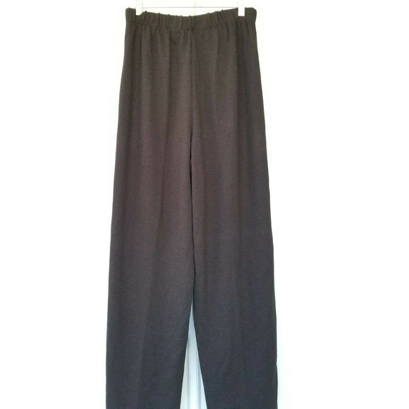 San Remo Pants - San Remo By Laura Knits Black Elastic Waist XL